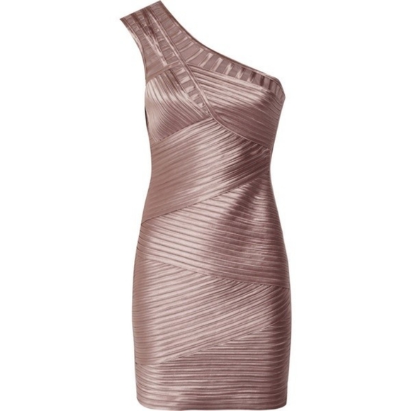 BCBG | Last Chance - One-shoulder Bodycon Cocktail Dress - Picture 10 of 13